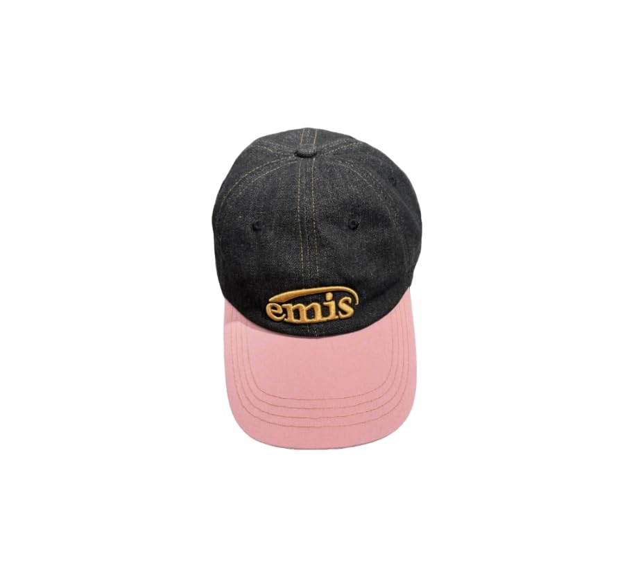 Amazon | [EGDSIHAE] Emis キャップ、ブラックデニム/ピンク